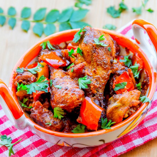 Roasted Chicken in Indian Spices