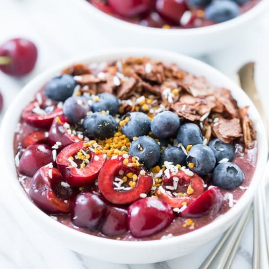 Cherry Berry Acai Bowls