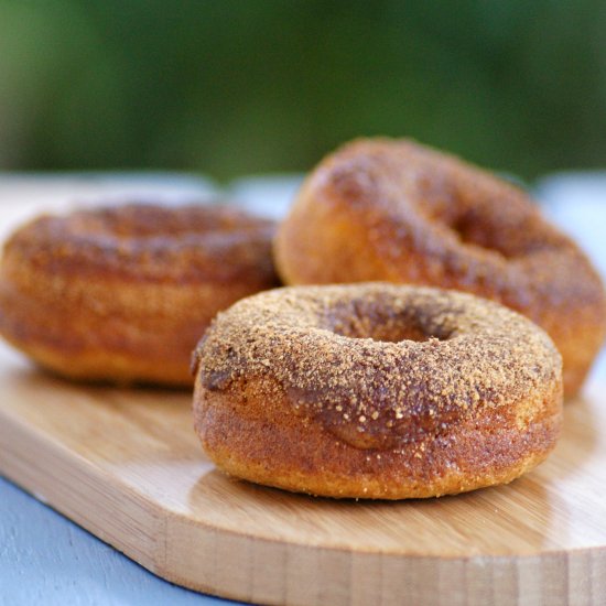 Healthy Cinnamon Sugar Baked Donuts