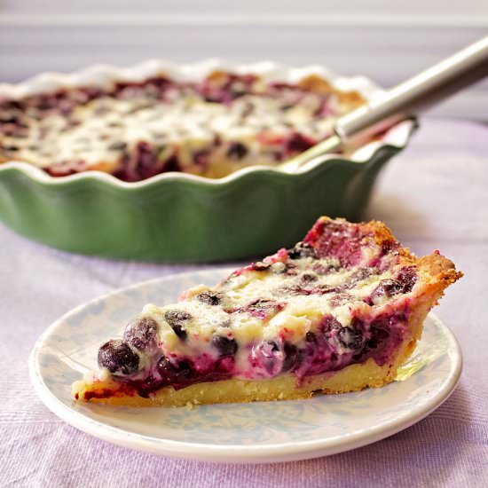 Blueberry Sour Cream Pie