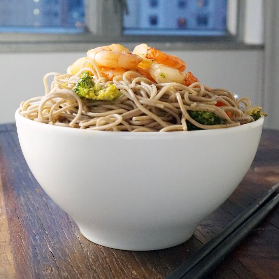 Shrimp and Vegetable Soba