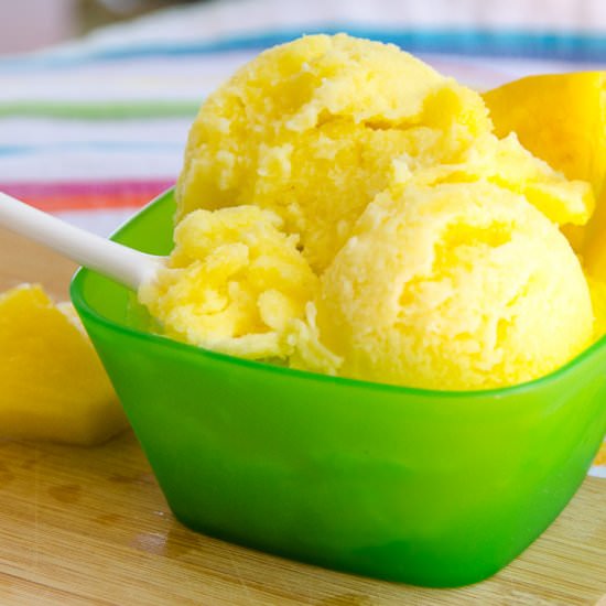 Pineapple sorbet