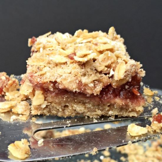 Raspberry Oat Bar