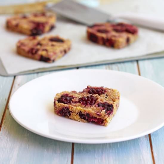 Blackberry Peach Oat Cookies