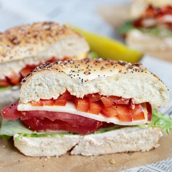 Veggie Bagel Sandwich