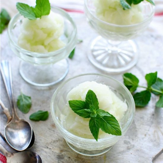 Cucumber Mint Sorbet