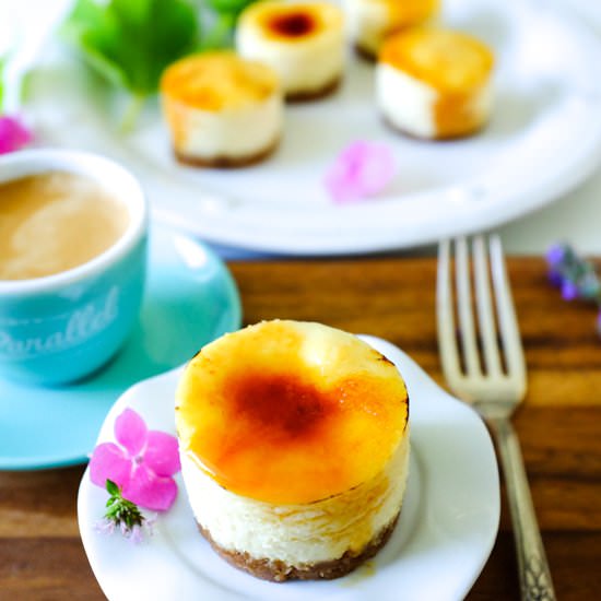 Mini Crême Brûlée Cheesecakes (gf)