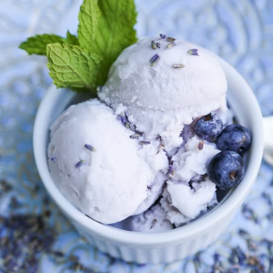 Lavender & Blueberry Ice Cream