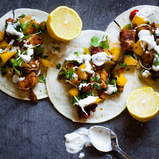 Cajun Shrimp Tacos with Mango Salsa