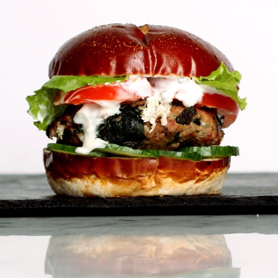 Greek Organic Chicken Burger