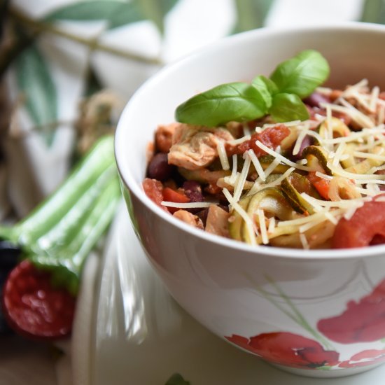 Tuscan Zucchini Pasta with Parmesan