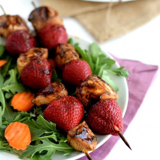 Balsamic Chicken Skewers