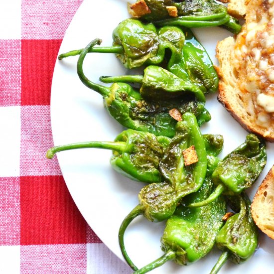 Blistered Padrón Peppers