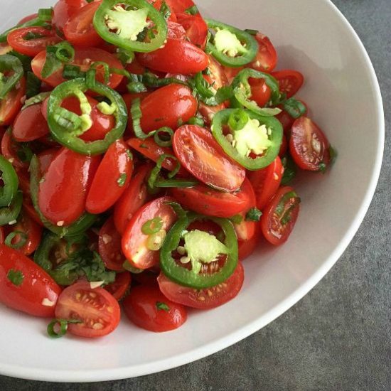 Spicy Marinated Tomatoes