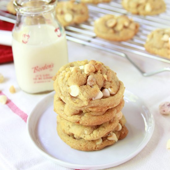 White Chocolate Hazelnut Cookies