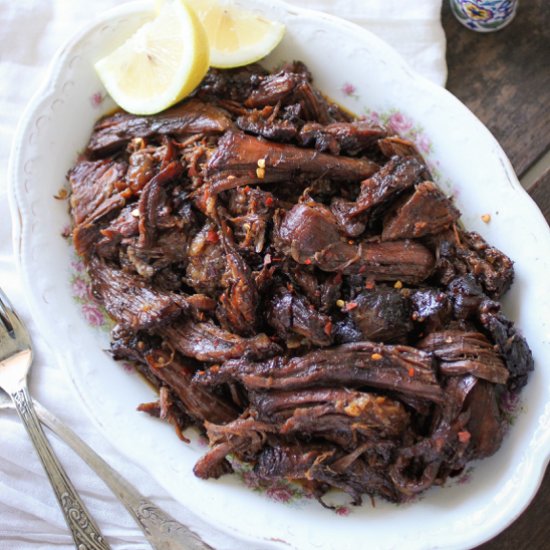 Shredded Balsamic Roast Beef