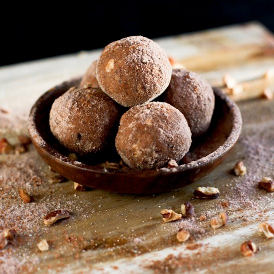 Mexican Chocolate Walnut Bites