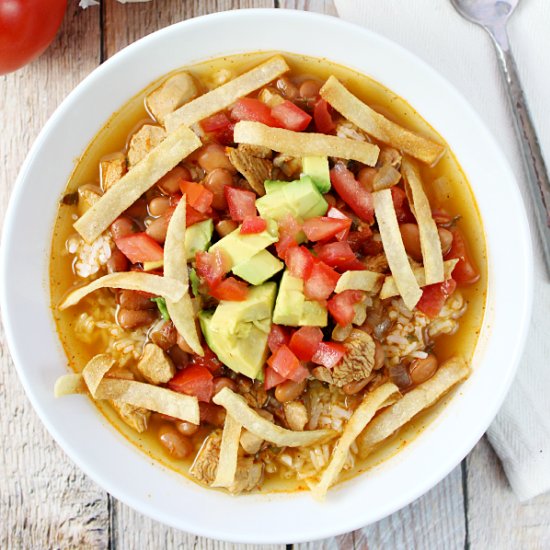 Mexican Chicken and Rice Soup