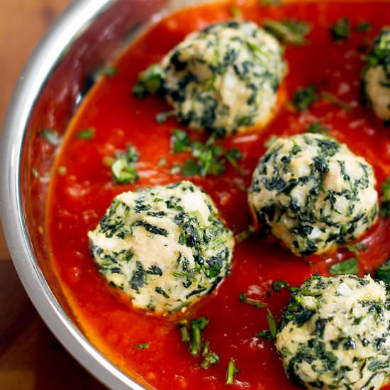 Chicken and Spinach Meatballs