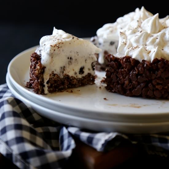 Salted Oreo Ice Cream Pie