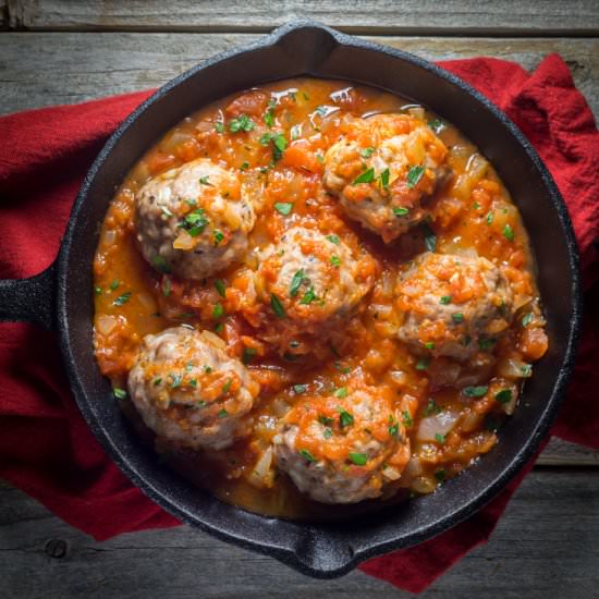 Oven Baked Italian Meatballs