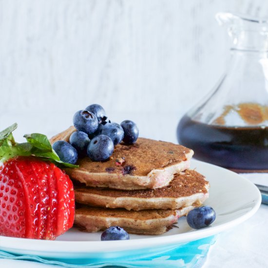 Berry pancakes (egg free)