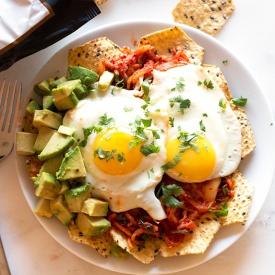 Kimchi Huevos Rancheros