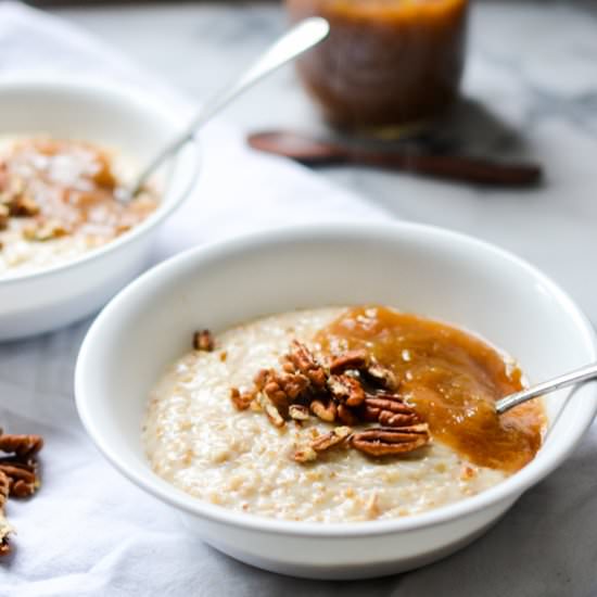 Honeyed Rhubarb Oatmeal