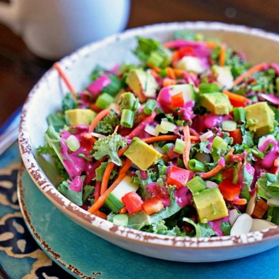 Kale Salad with Blackberry Tarragon