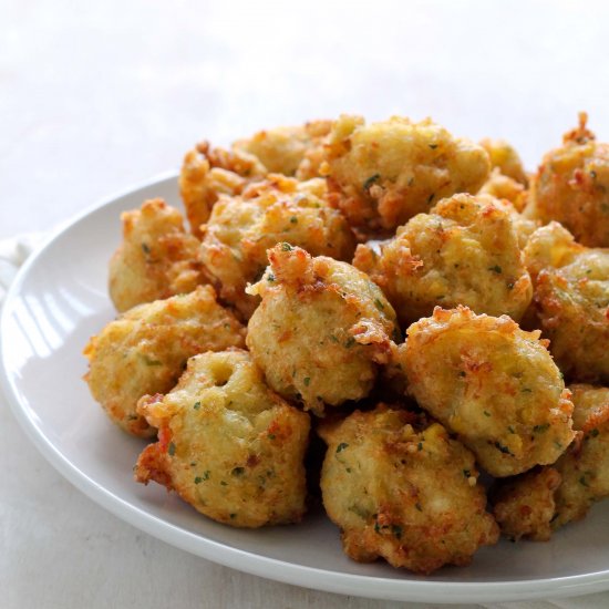 Ackee and Saltfish Fritters