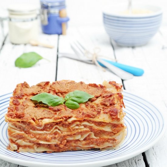 Vegan Ragout Lasagne