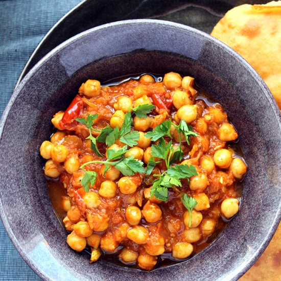 Chole Bhature—Indian Chickpea Stew