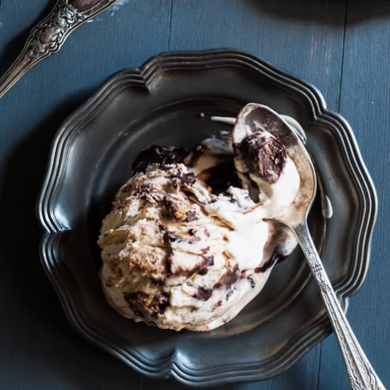 No Churn Peanut Butter Ice Cream