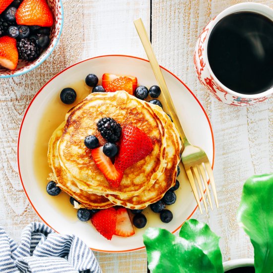 Fluffy Cardamom Pancakes