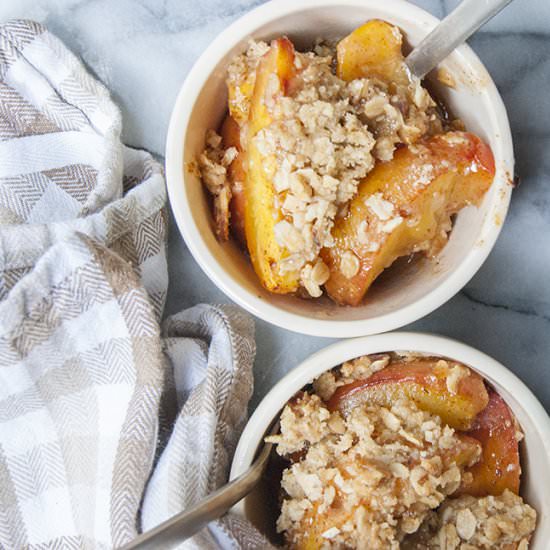 Spiced Peach Crisp