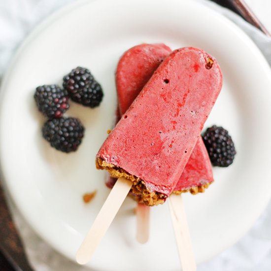 Blackberry Pie Popsicles