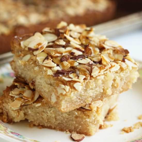 Salted Honey Almond Squares