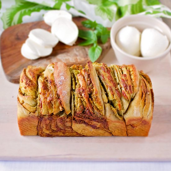 Pistachio Pesto Sourdough Bread