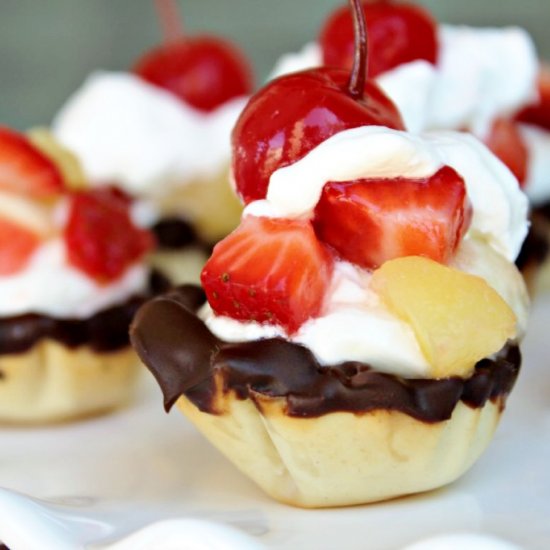 Banana Split Tartelettes