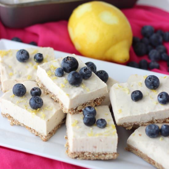 No Bake Frozen Cheesecake Bars