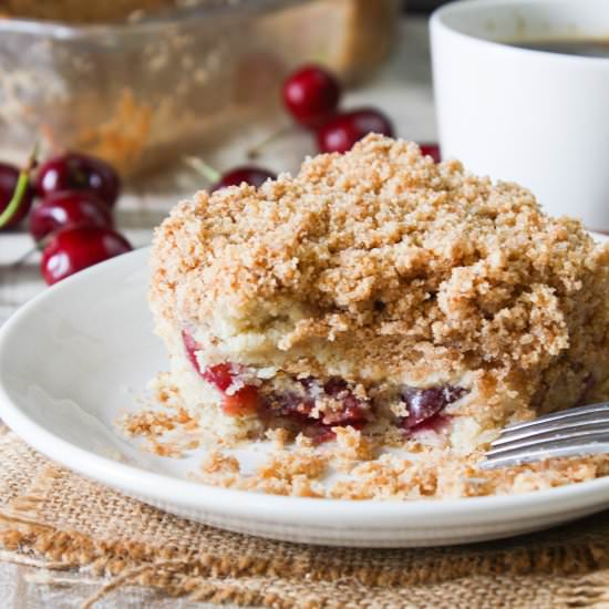 Sweet Cherry Coffee Cake