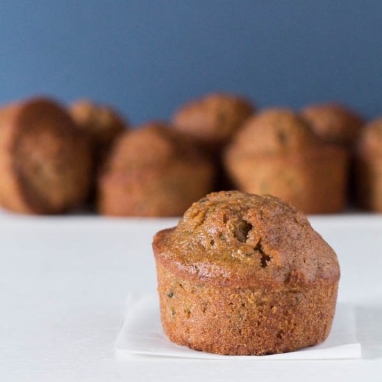 Chai Zucchini Muffins