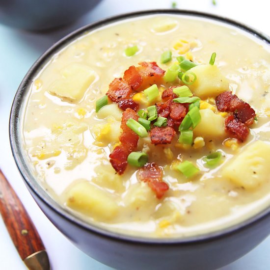 Dairy-Free Potato Corn Chowder