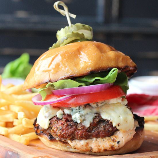 Rockin’ Black and Blue Burger