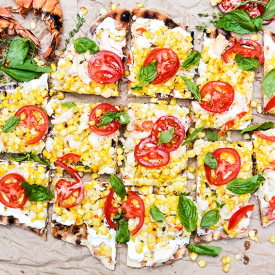 Grilled Lobster and Corn Pizza