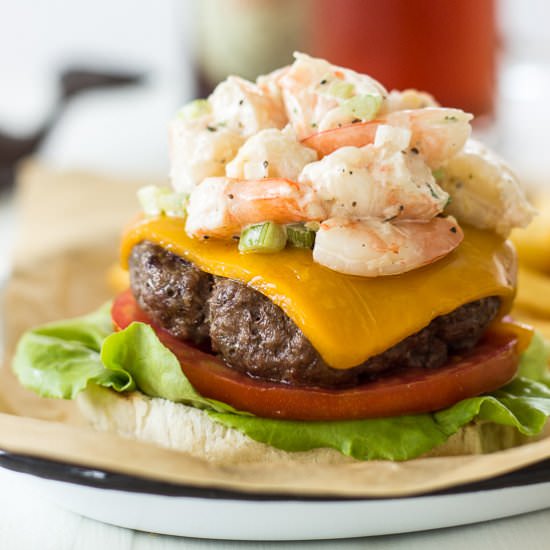 The Beach House Surf ‘n Turf Burger