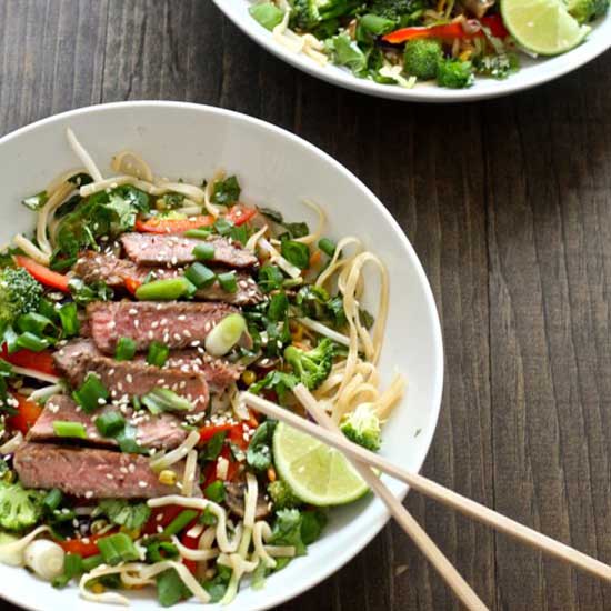 Thai Steak Noodle Salad