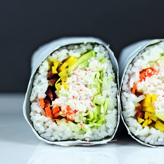 California Roll Sushi Burrito