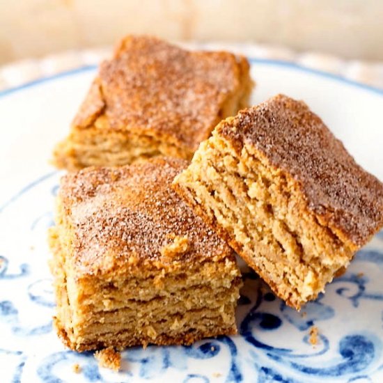 Peanut Butter Snickerdoodle Bars