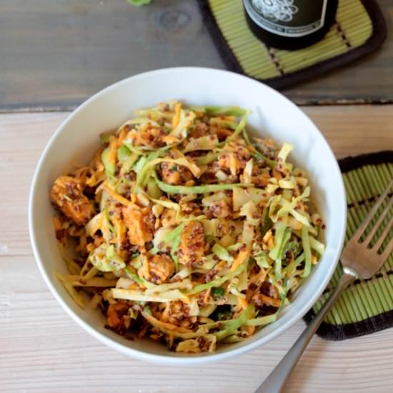 Buffalo Tempeh Quinoa Salad